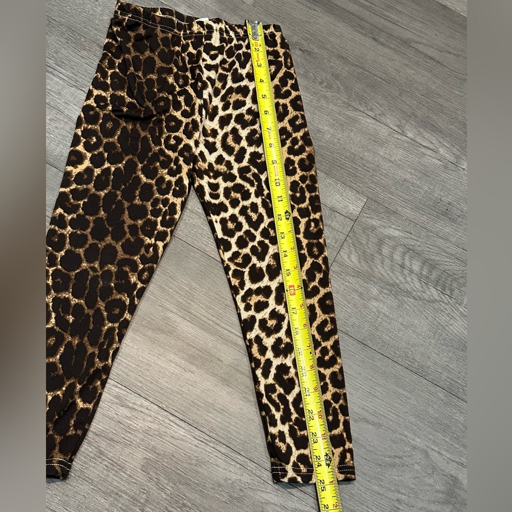 Girls SHEIN animal print leggings size 7y - Picture 6 of 7